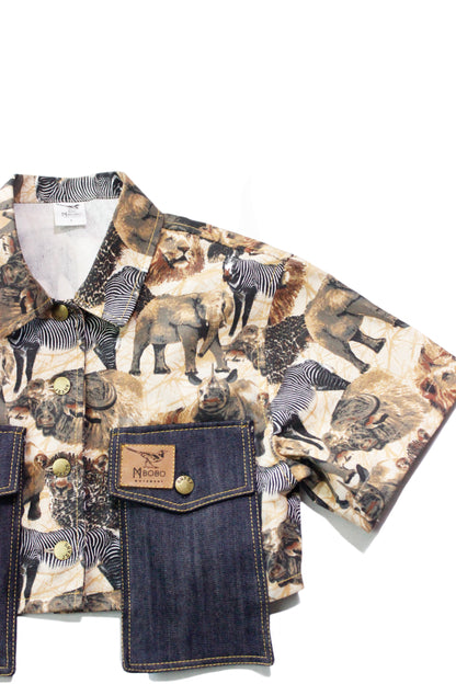 Safari Crop Shirt